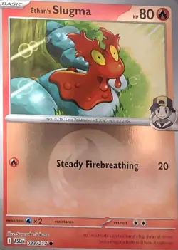Ethan's Slugma (Energy Symbol Pattern) 023/217 ME: Ascended Heroes Pokemon NM - Image 1