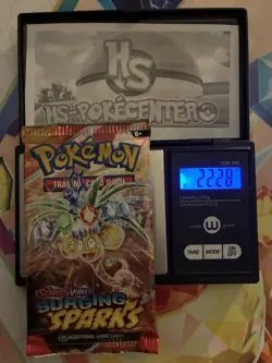 HEAVY! 22.28g Surging Sparks Pokemon TCG Booster Pack - Image 1