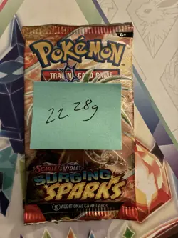HEAVY! 22.28g Surging Sparks Pokemon TCG Booster Pack - Image 2