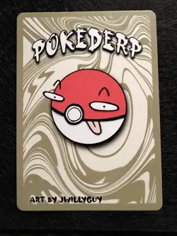 Volc (Magmar) 91/91 - Cracked Ice Holo - Pokederp Set 3 Fan Art - Pokemon - Image 2