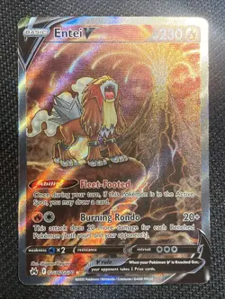 Entei V GG36/GG70 Pokemon TCG Crown Zenith Galarian Gallery NM - Image 1