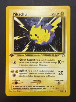 2000 Pokemon Neo Genesis 1st Edition Pikachu #070/111 - Image 1