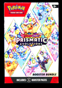 Pokemon Scarlet & Violet - Prismatic Evolutions SEALED Booster Bundle (6 packs) - Image 1