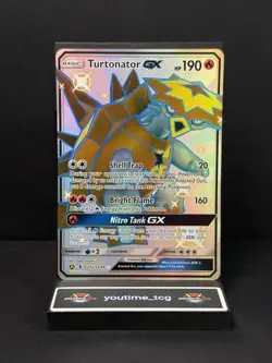 Pokemon Hidden Fates: Shiny Vault Shiny Holo Rare Turtonator GX #SV52 - Image 1