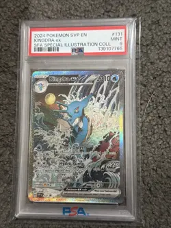 2024 POKEMON SVP EN-SV BLACK STAR PROMO #131 KINGDRA EX PSA 9 - Image 1