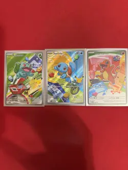2026 Pokemon First Partner 3-Set Bulbasaur / Charmander / Squirtle 037/038/039 - Image 1