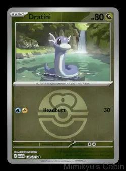 DRATINI (LOVE BALL) 150/217 COMMON ASCENDED HEROES POKEMON NM/M - Image 1