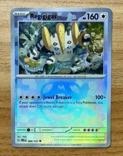 Pokemon Prismatic Evolutions Master Ball Holo Regigigas 086/131 - NM/Mint - Image 1