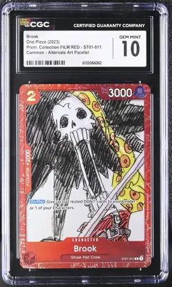Brook Premium Card Coll ONE PIECE FILM RED ST01-011 CGC 10 - Image 1