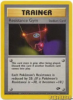 Gym Challenge 109/132 Trainer - Resistance Gym Pokemon UNLIMITED EDITION Card - Image 1