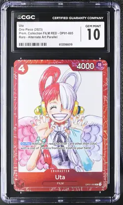 2023 One Piece Premium Card Collection FILM RED Edition Uta OP01-005 CGC 10 A PT - Image 1