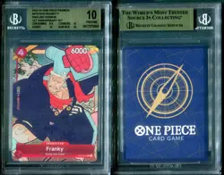 BGS 10 2024 One Piece Card Game Promo ST01010 Franky English 1st Anniversary Set - Image 1