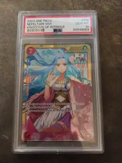 2023 ONE PIECE OP04-KINGDOMS OF INTRIGUE #118 NEFELTARI VIVI PSA 10 - Image 1