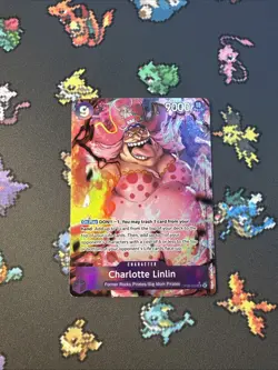 One Piece Charlotte Linlin OP08-069 SR Alt Art Foil NM ENGLISH - Image 1