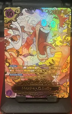 Monkey D. Luffy OP05-119 Secret Rare Alt fan Art Foil English - Image 1