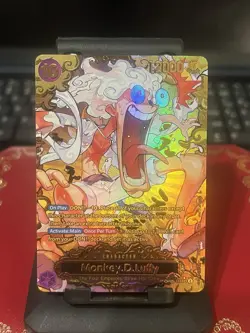 Monkey D. Luffy OP05-119 Secret Rare Alt fan Art Foil English - Image 2