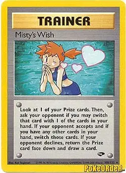 Gym Challenge 108/132 Trainer - Misty's Wish Pokemon UNLIMITED EDITION Card - Image 1