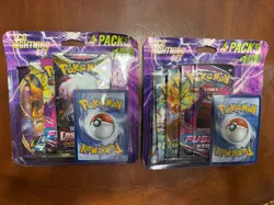 Lot of 2- Pokemon TCG Lightning Set. (8 Booster Packs With 2 Additional Cards) - Image 1