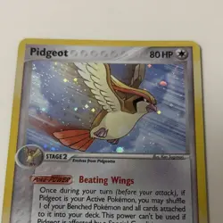 Pidgeot POP Series 2 002/017 Rare Holo 80HP Stage 2 2005 English Pokemon Card - Image 3
