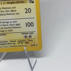 Pokemon Magneton Fossil Holo Rare Unlimited English 1999 80 HP 11/62 WOTC Card - Image 2