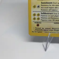 Pokemon Magneton Fossil Holo Rare Unlimited English 1999 80 HP 11/62 WOTC Card - Image 3
