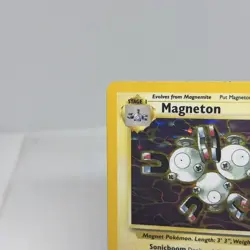 Pokemon Magneton Fossil Holo Rare Unlimited English 1999 80 HP 11/62 WOTC Card - Image 4