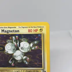 Pokemon Magneton Fossil Holo Rare Unlimited English 1999 80 HP 11/62 WOTC Card - Image 5