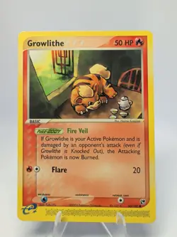 Pokemon Growlithe Sandstorm Regular Card 65/100 Near Mint Condition - Image 1