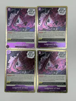 One Piece Card Game 4x Playset Judgment of Hell OP02-089 - English Rare NM - Image 1