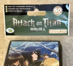 Attack on Titan Battle Trio TCG Card Sleeves, 60 Count, Standard Size, New! - Image 2