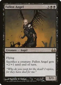 1x Fallen Angel NM Eng MTG - Divine Vs Demonic - Image 1