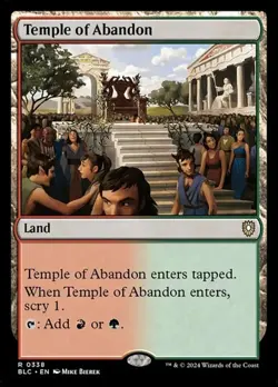 1x Temple of Abandon NM Eng MTG - Bloomburrow Commander - Image 1