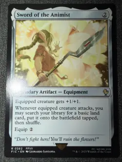 Sword of the Animist 362 R Normal FIC MTG NM Free Shipping - Image 1