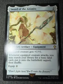 Sword of the Animist 362 R Normal FIC MTG NM Free Shipping - Image 2