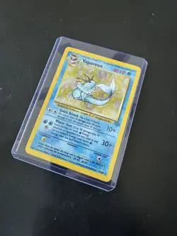 Pokemon TCG Vaporeon Holo Rare Card Jungle, 12/64 - Image 3