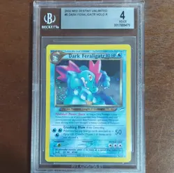 Pokemon 2002 Neo Destiny Unlimited Dark Feraligatr Holo Rare #5/105 BGS 4 - Image 1