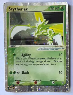 Scyther ex #102/109 Pokemon Card - Ruby & Sapphire 2003 RARE - Image 1