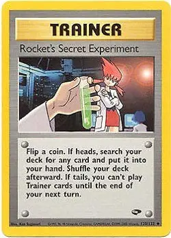Gym Challenge 120/132 Trainer - Rocket's Secret Experiment Pokemon Card - Image 1