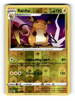 Raichu 050/195 Uncommon Silver Tempest Pokemon Reverse Holo - Image 1