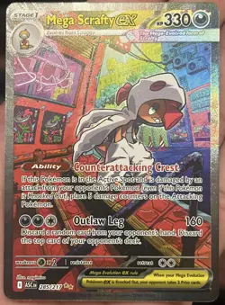 Pokemon Ascended Heroes Mega Scrafty Ex SIR #285 NM-Mint (Gradable) - Image 1