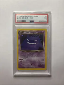2002 POKEMON NEO DESTINY #6 DARK GENGAR HOLO PSA 7 - Image 1