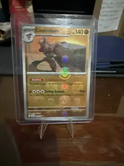 Pokemon Conkeldurr Master Ball Pattern 049/086 Black Bolt - Image 1