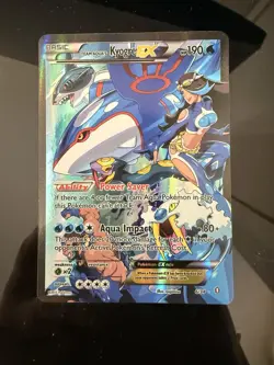 Team Aqua's Kyogre EX 6/34 Double Crisis Ultra Rare Holo 190 HP Pokemon TCG - Image 1