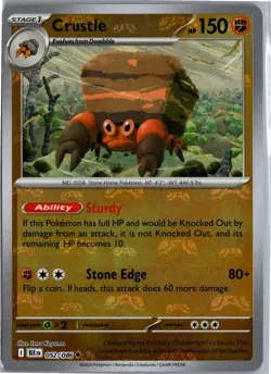 CRUSTLE (MASTER BALL PATTERN) BLACK BOLT 052/086 UC NM/M - Image 1