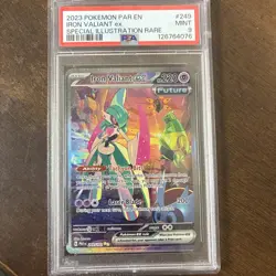 Pokemon TCG Iron Valiant EX Paradox Rift 249/182 PSA 9 - Image 1
