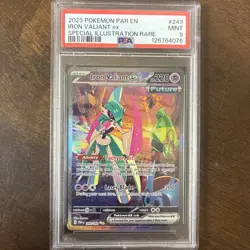 Pokemon TCG Iron Valiant EX Paradox Rift 249/182 PSA 9 - Image 3