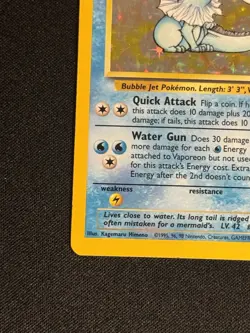 Vaporeon 12/64 Holo Rare Jungle Pokemon Unlimited Holo MP+ L1 - Image 5