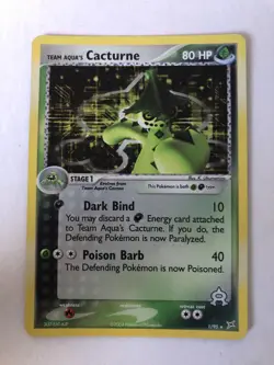 Team Aqua's Cacturne - 1/95 - Pokemon Ex Team Magma vs. Aqua Reverse Holo - Image 1