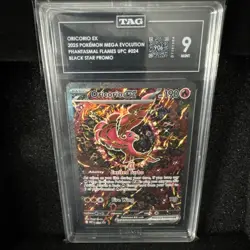 Pokemon Oricorio ex 024 Mega Evolution Black Star Promo TAG Mint 9 - Image 1