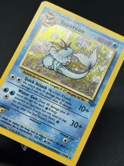 Pokemon Vaporeon 12/64 Jungle Holo - Image 2